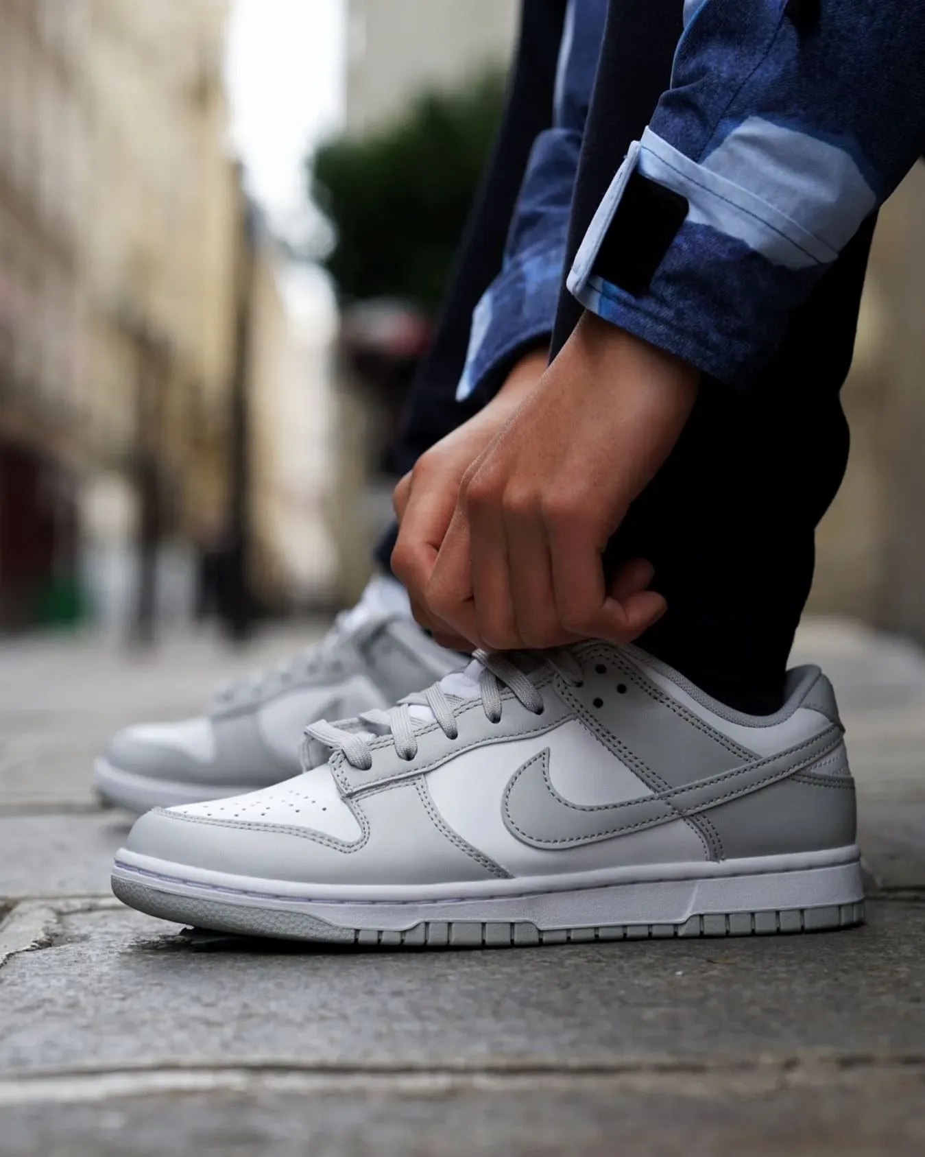 nike dunk low grey fog