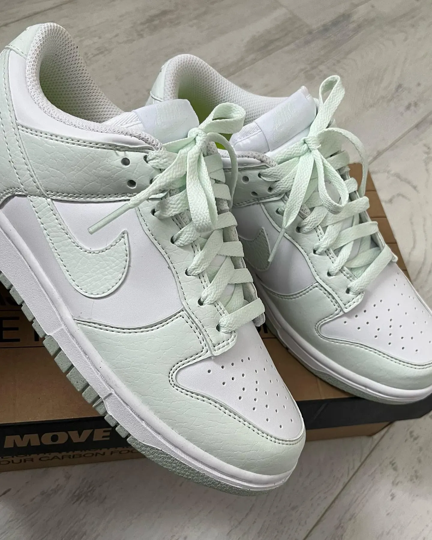 nike dunk low next nature white mint