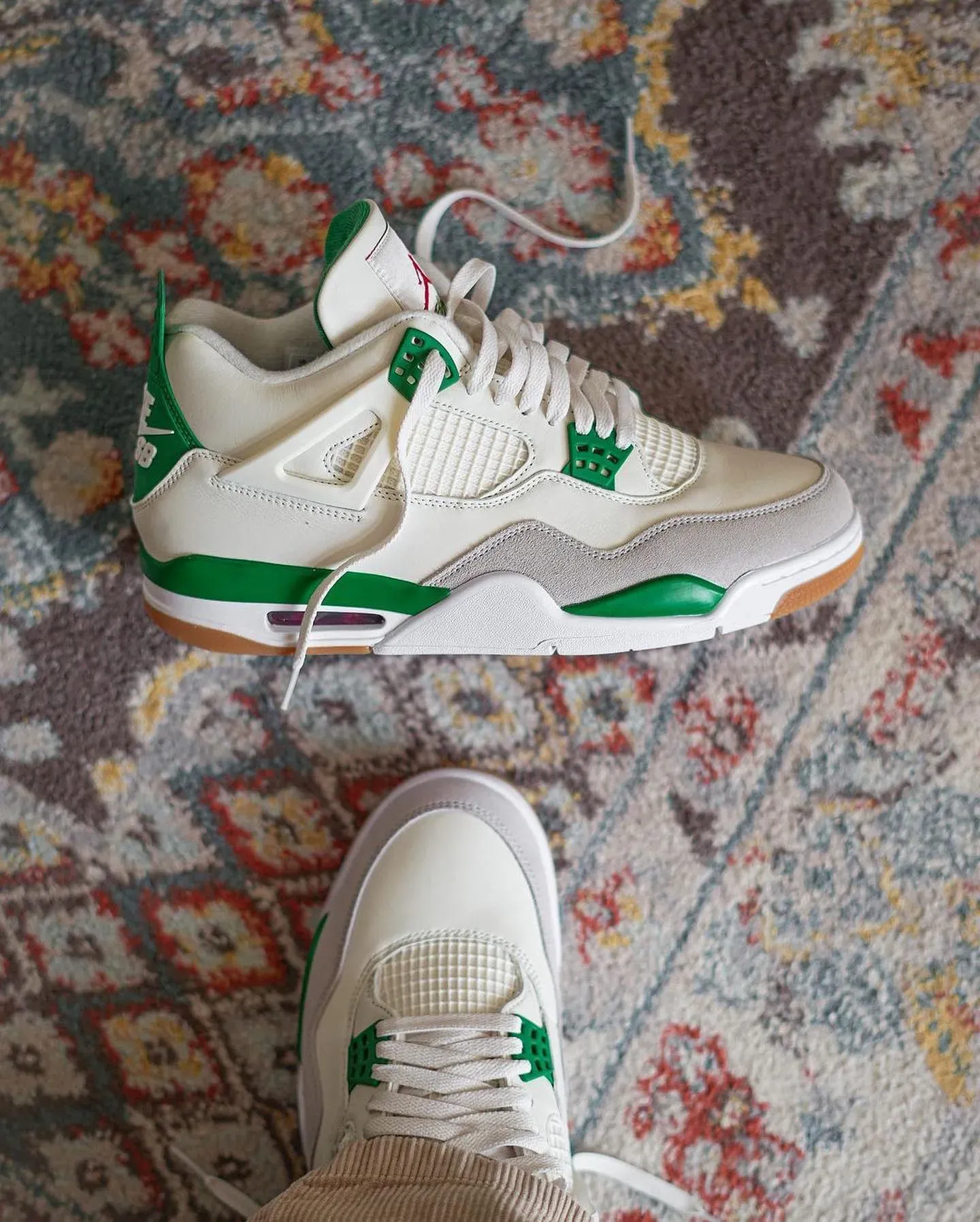 nike sb air jordan 4 sp pine green