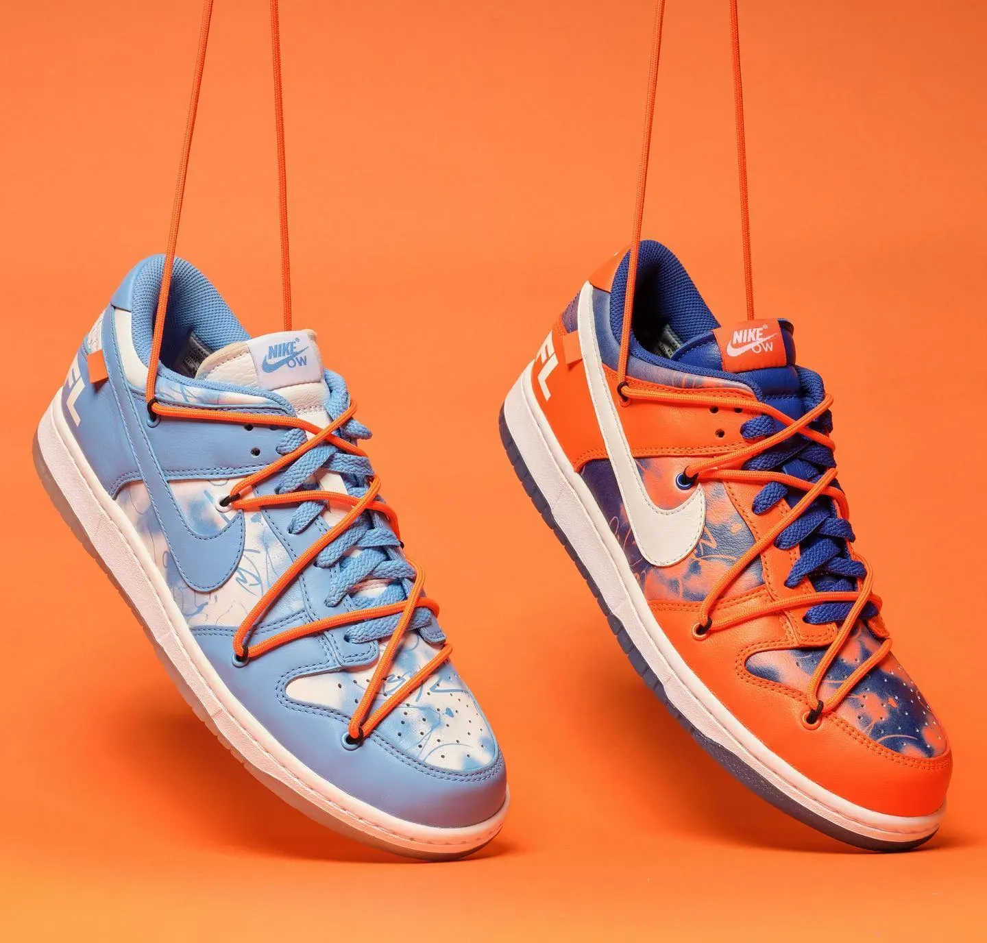 off white futura nike dunk low unc off white futura nike dunk low fluro orange sotheby's