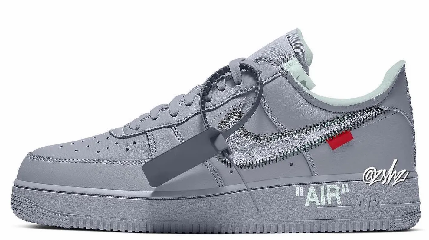 off white nike air force 1 ghost grey 2023 exclusivite paris
