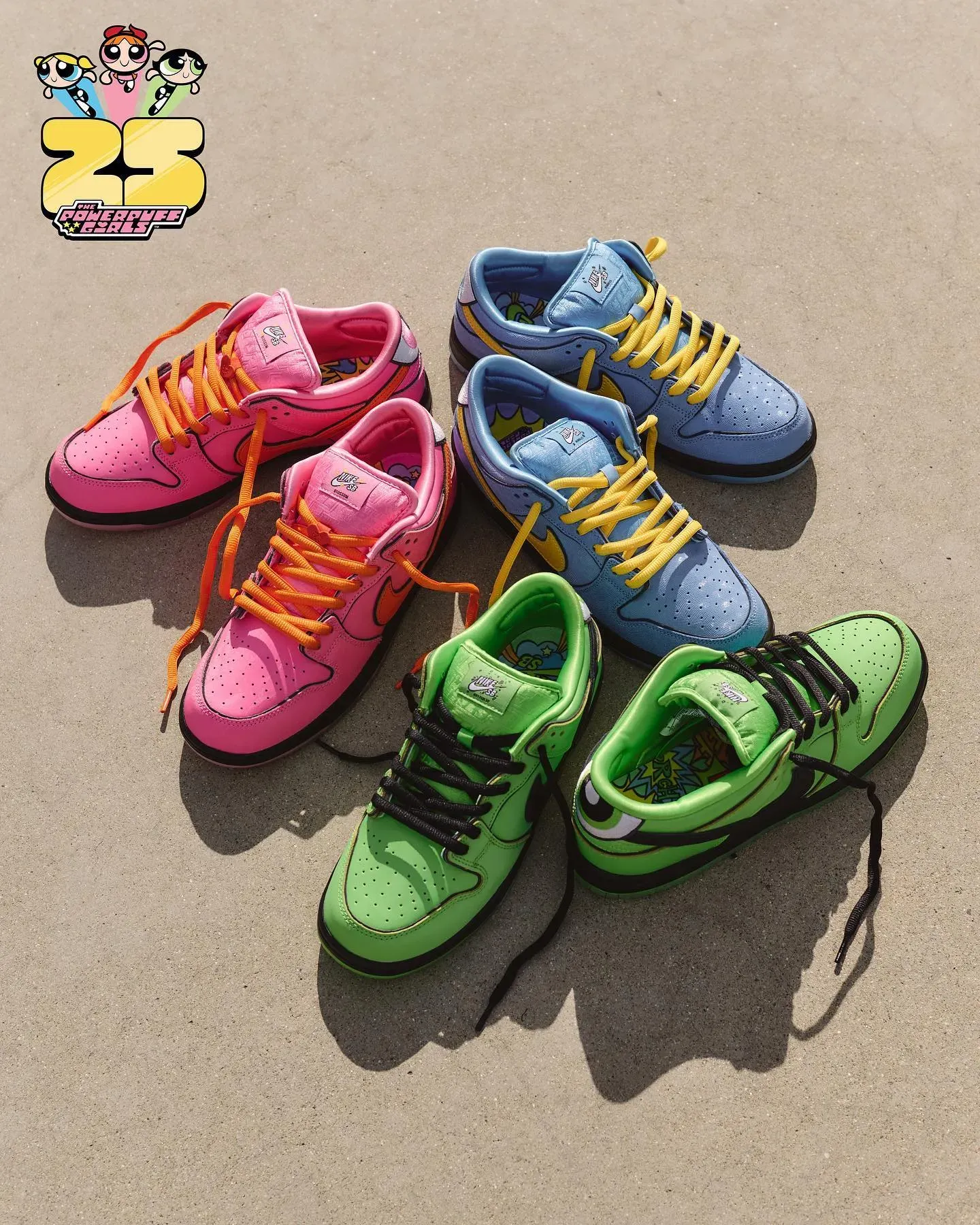 powerpuff girls nike sb dunk low