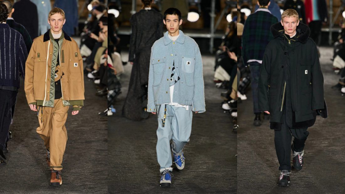Sacai Carhartt Runway PFW Magmascape