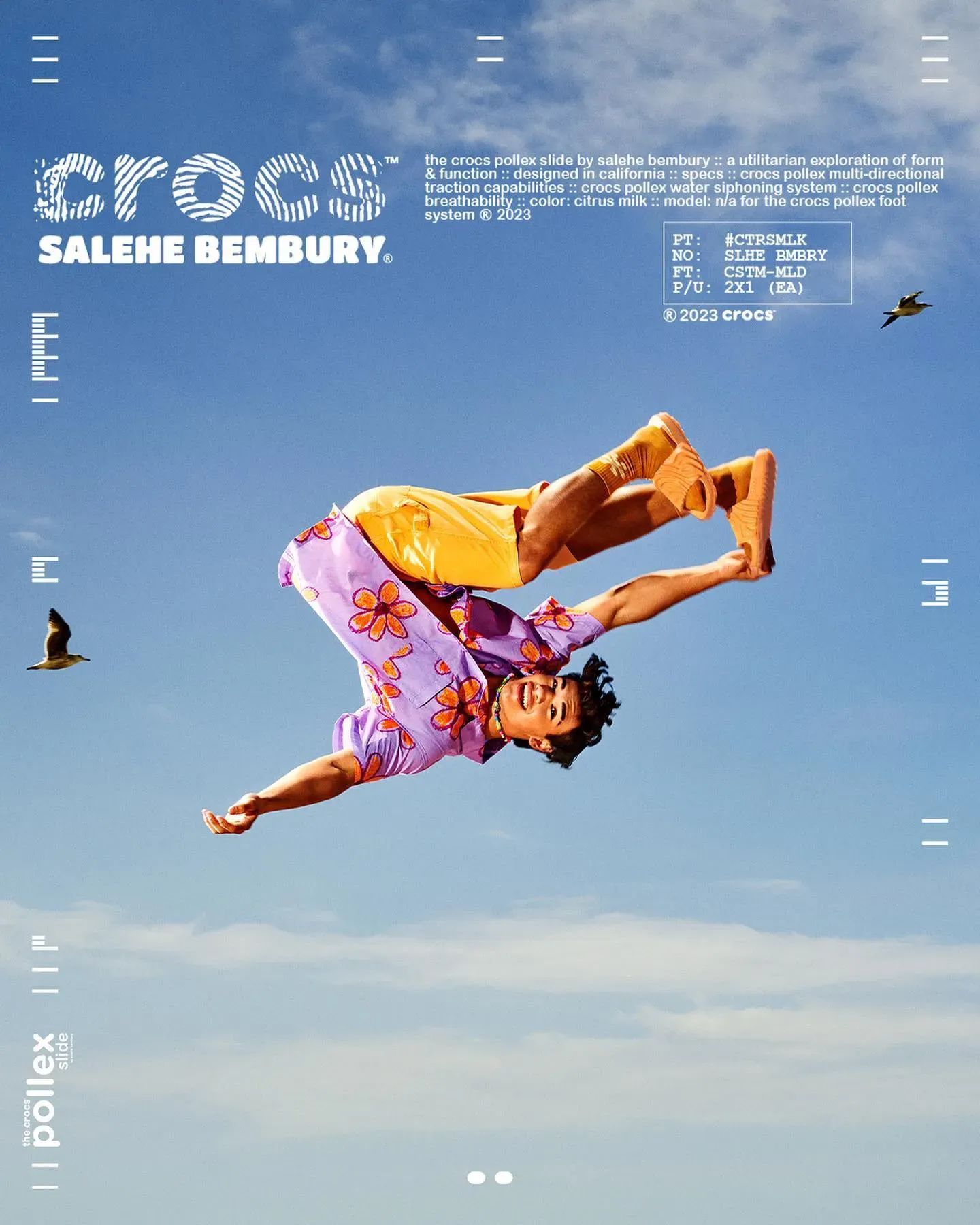 salehe bembury crocs pollex slide citrus milk