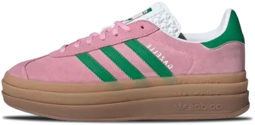 image de Adidas Gazelle Bold True Pink Green Cloud White Ie0420