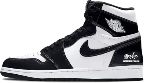 Air Jordan 1 High Og White Black Patent Dz5485 110 image