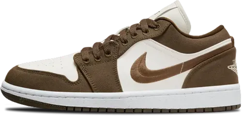 Air Jordan 1 Low Brown Canvas