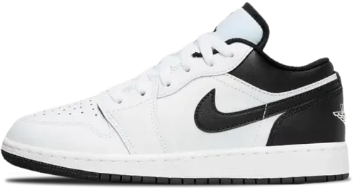 Air Jordan 1 Low Gs White Black 553560 132