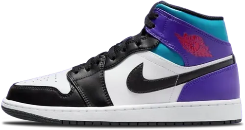 Image de Air Jordan 1 Mid GS Black Toe Grape DQ8423-154