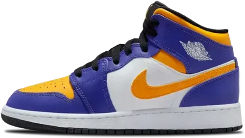 Image de Air Jordan 1 Mid GS Lakers DQ8423-517