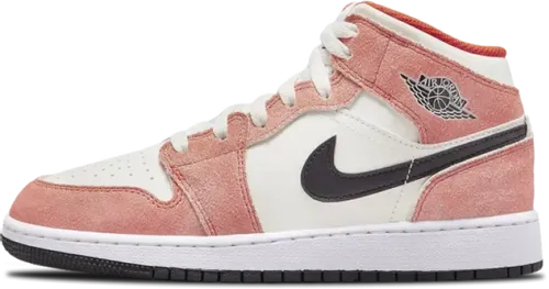 Air Jordan 1 Mid GS Orange Suede DV1336-800