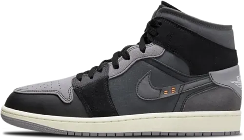 Air Jordan 1 Mid SE Craft Inside Out Black Grey DM9652-001