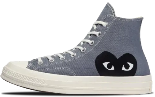 image de Comme Des Garçons Play Converse Chuck 70 Hi Steel Grey 171847C