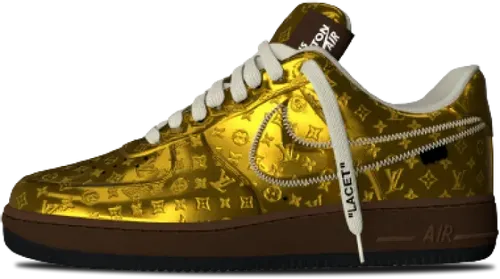 Image de Louis Vuitton Nike Air Force 1 Metallic Gold 1A9VG3
