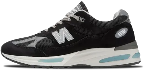 image de New Balance 991v2 Made in UK Black Grey U991BK2