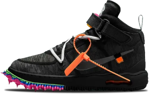 image de Off-White Nike Air Force 1 Mid Clear Black DO6290-001