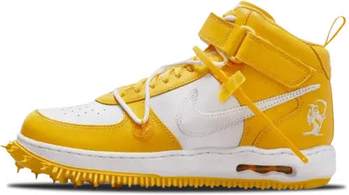 image de Off-White Nike Air Force 1 Mid Varsity Maize DR0500-101