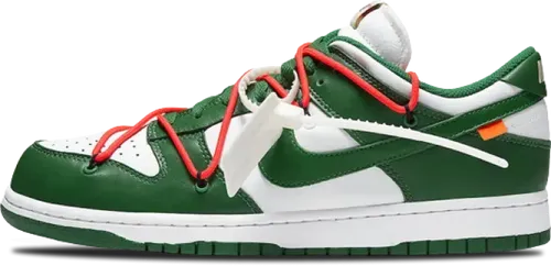 image de Off-White x Nike Dunk Low Pine Green CT0856-100
