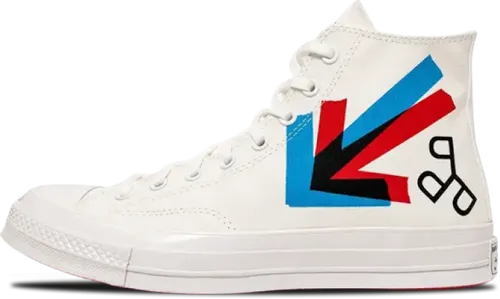 image de Patta Experimental Jetset Converse Chuck 70 High White Red Blue A03173C