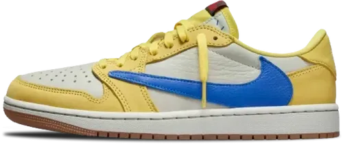 image de Travis Scott Air Jordan 1 Low Og Canary Dz4137-700