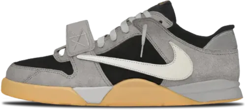 image de Travis Scott Air Jordan Signature Shoe Cut The Check Grey Black 