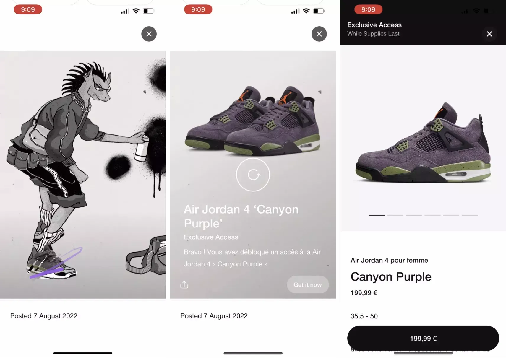 aj4 accès exclusif