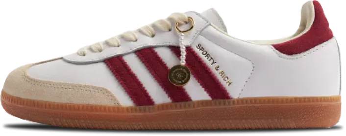 Sporty & Rich Adidas Samba OG White Core Burgundy IF5660
