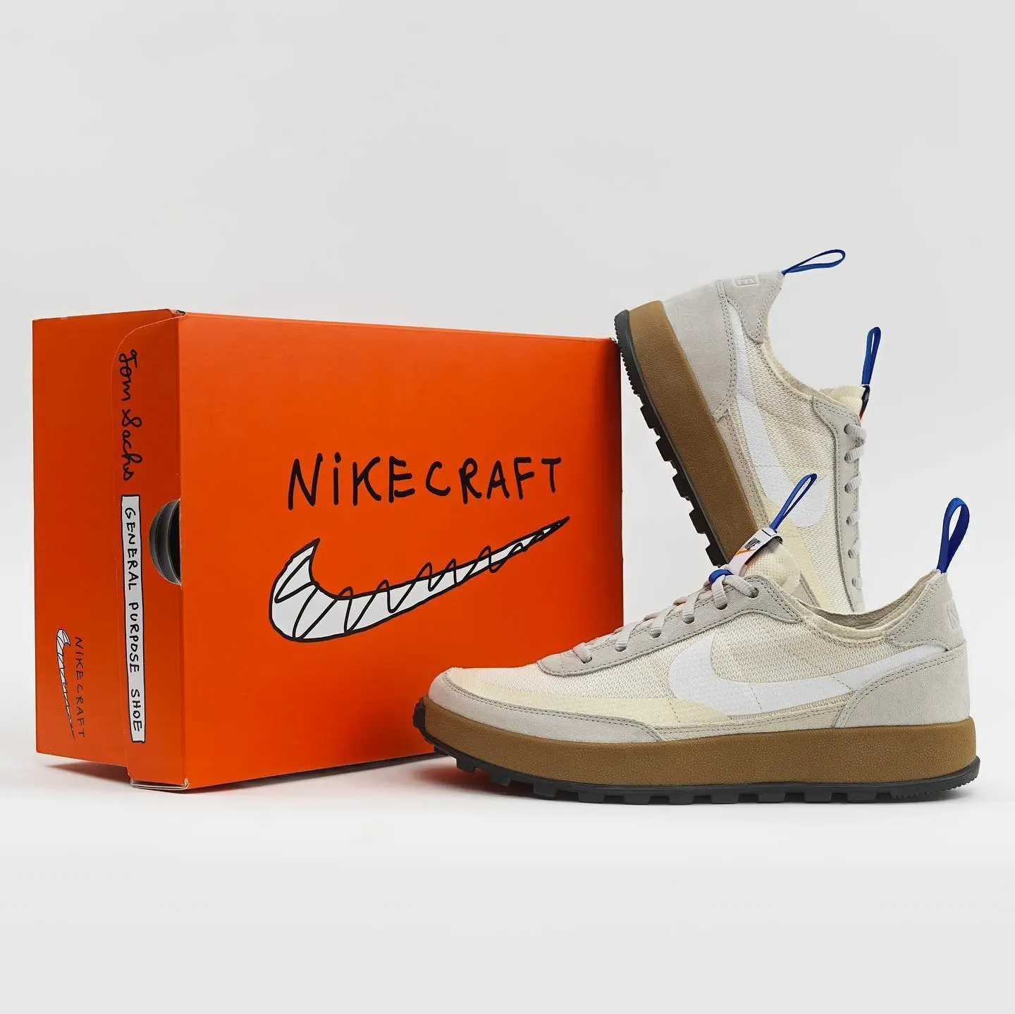 tom sachs nikecraft general purpose shoe light cream box spéciale