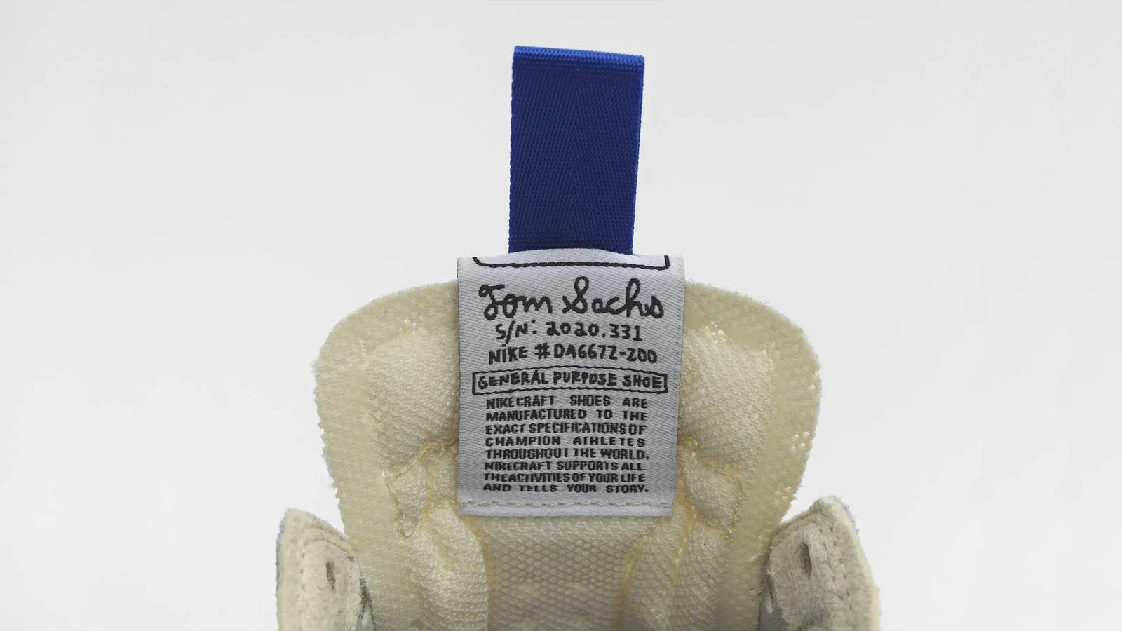 tom sachs nikecraft general purpose shoe light cream co-branding