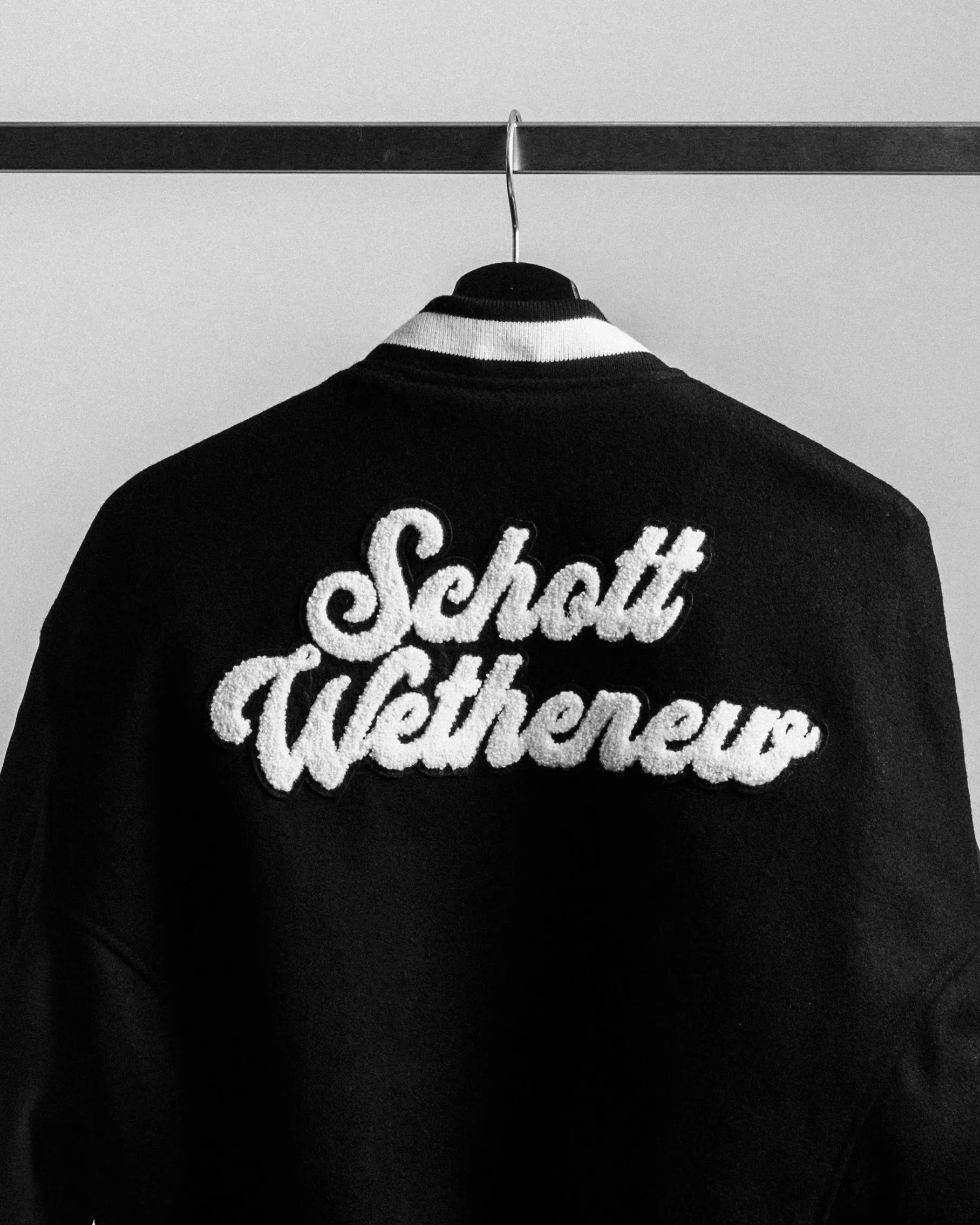 wethenew schott varsity jacket
